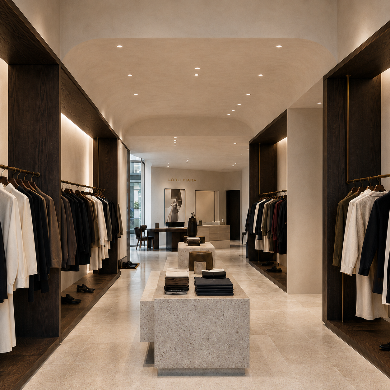 Ambient komercial premium — butik veshjesh i realizuar nga NEOHOME